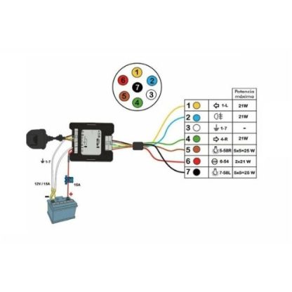 7 pin çeki demiri canbus elektronik tesisat - Görsel 2